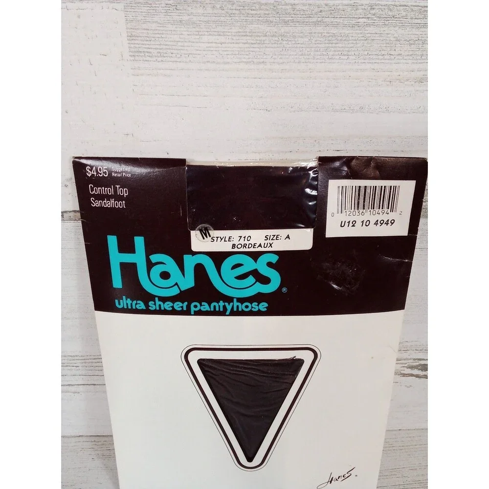 Women's Hanes Ultra Sheer Control Top Sandalfoot Pantyhose Style 710 Size A